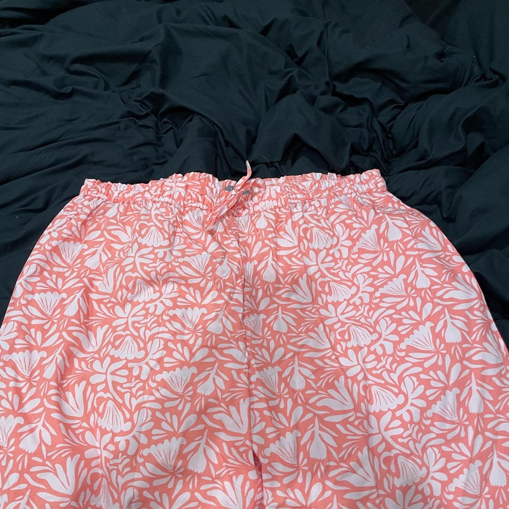 Pink and White Floral Sleep Pants size XXL